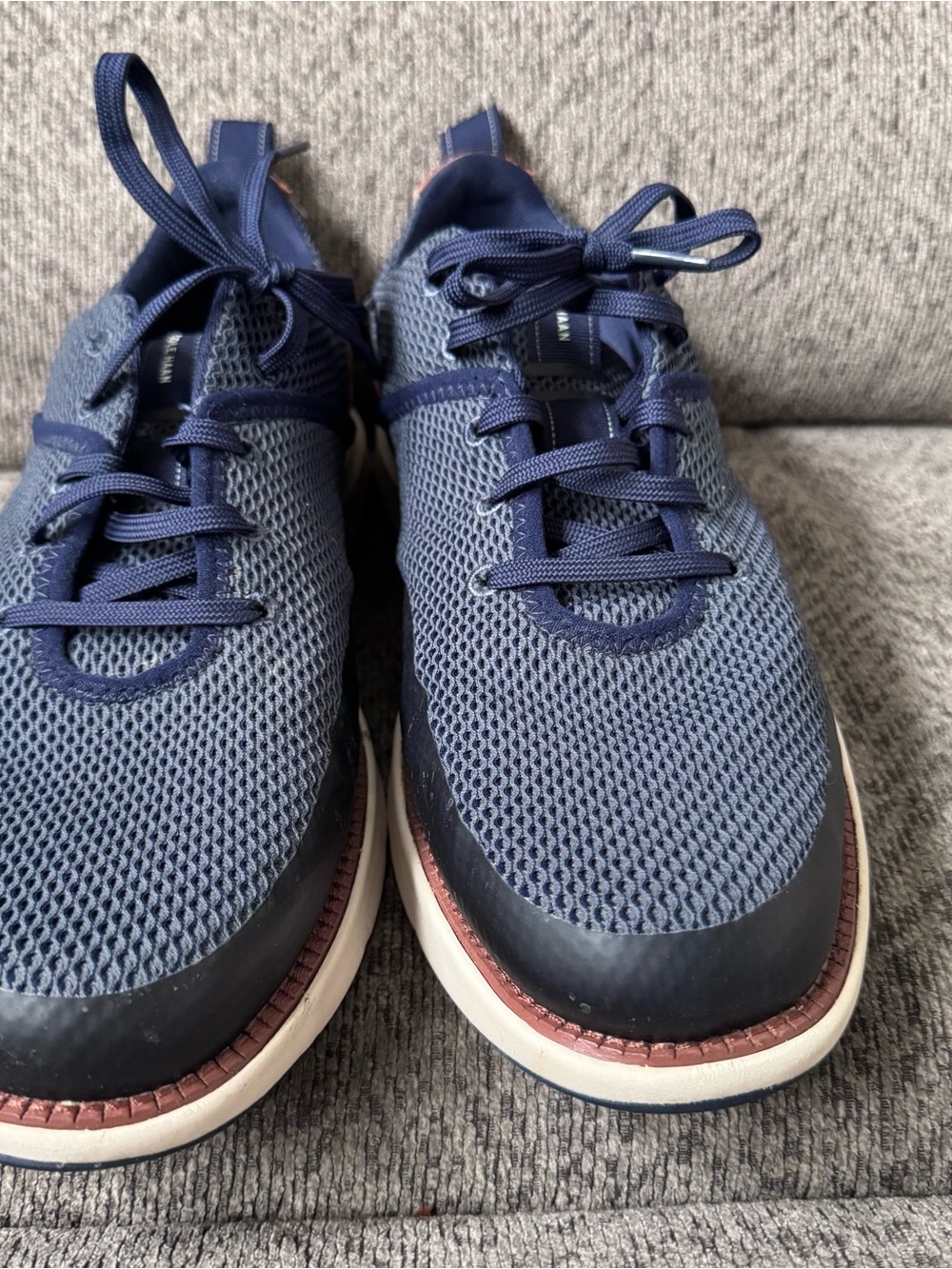 Cole Haan Zero Grand Atlantic Blue Oxford Shoes Casual Men’s Sz 11 M Great Cond